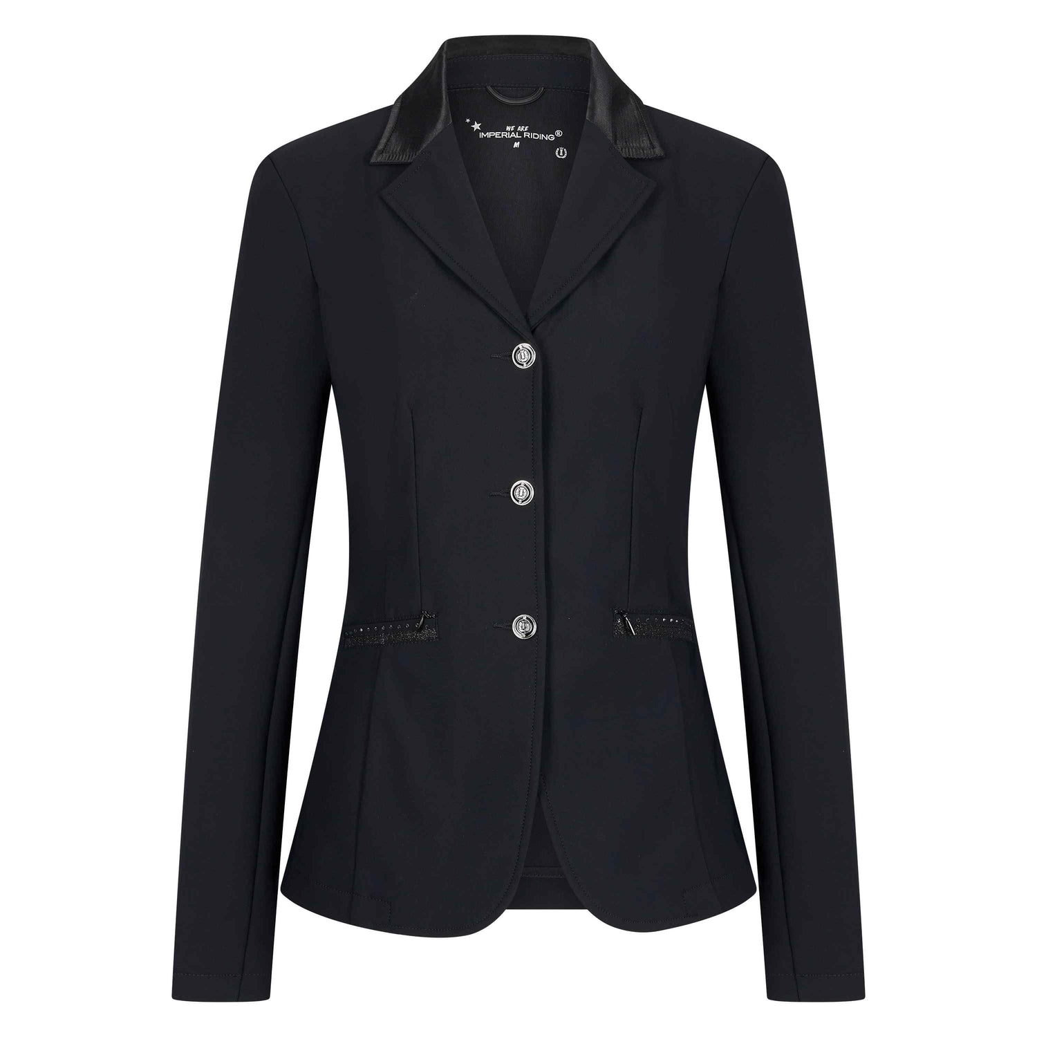 Imperial Riding Vive Capone Children's Competition Jacket #colour_black-gun-metal