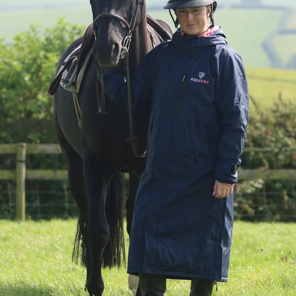 EQUIDRY Women's Thin Fleece Evolution #colour_navy-penelope-pink