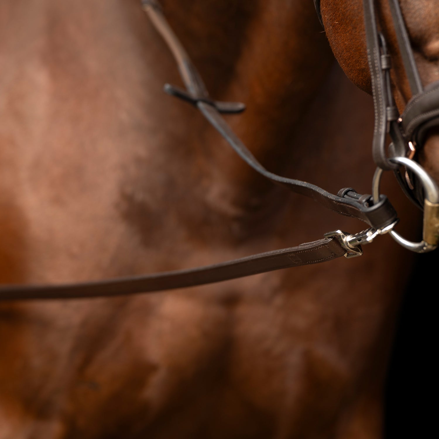 Imperial Riding Core Leather Side Reins #colour_brown