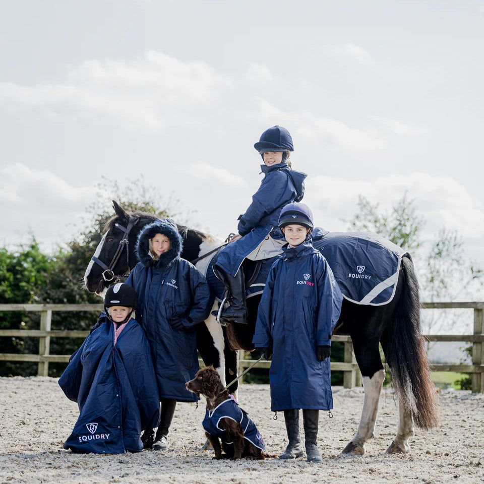 EQUIDRY Dog Coat #colour_navy-pale-pink