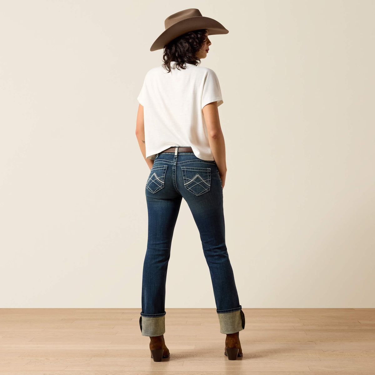 Ariat Women's Mid Rise Icon Straight Leg Jeans