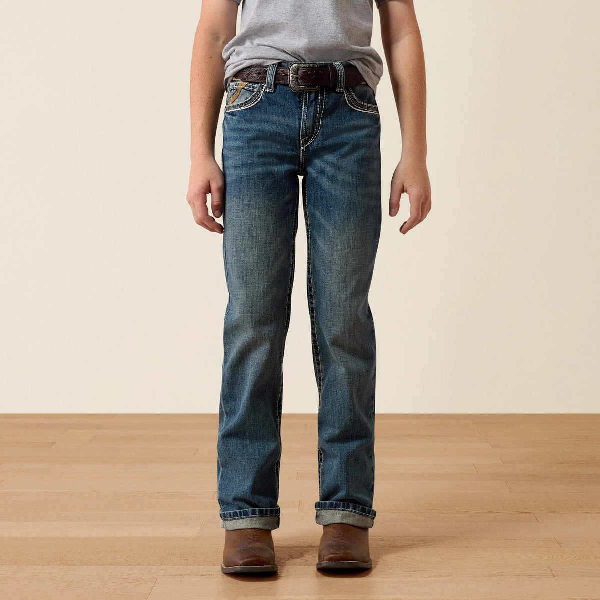 Ariat Kids' B4 Relaxed Coltrane Boot Cut Jean