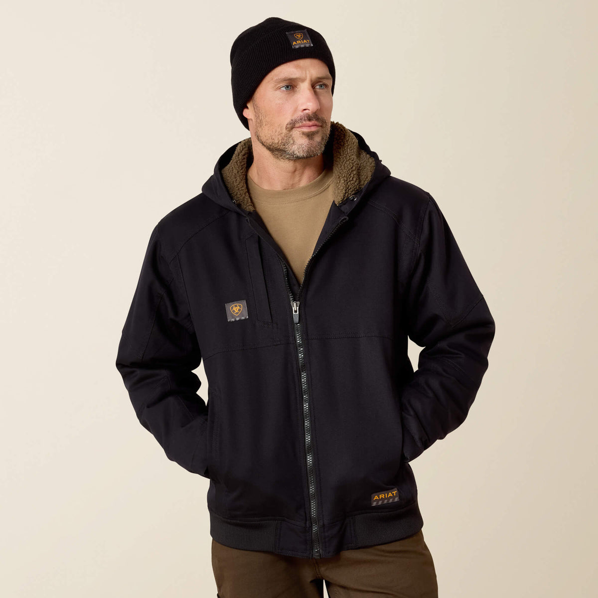 Ariat Men's Rebar DuraCanvas Jacket - Wren - Black