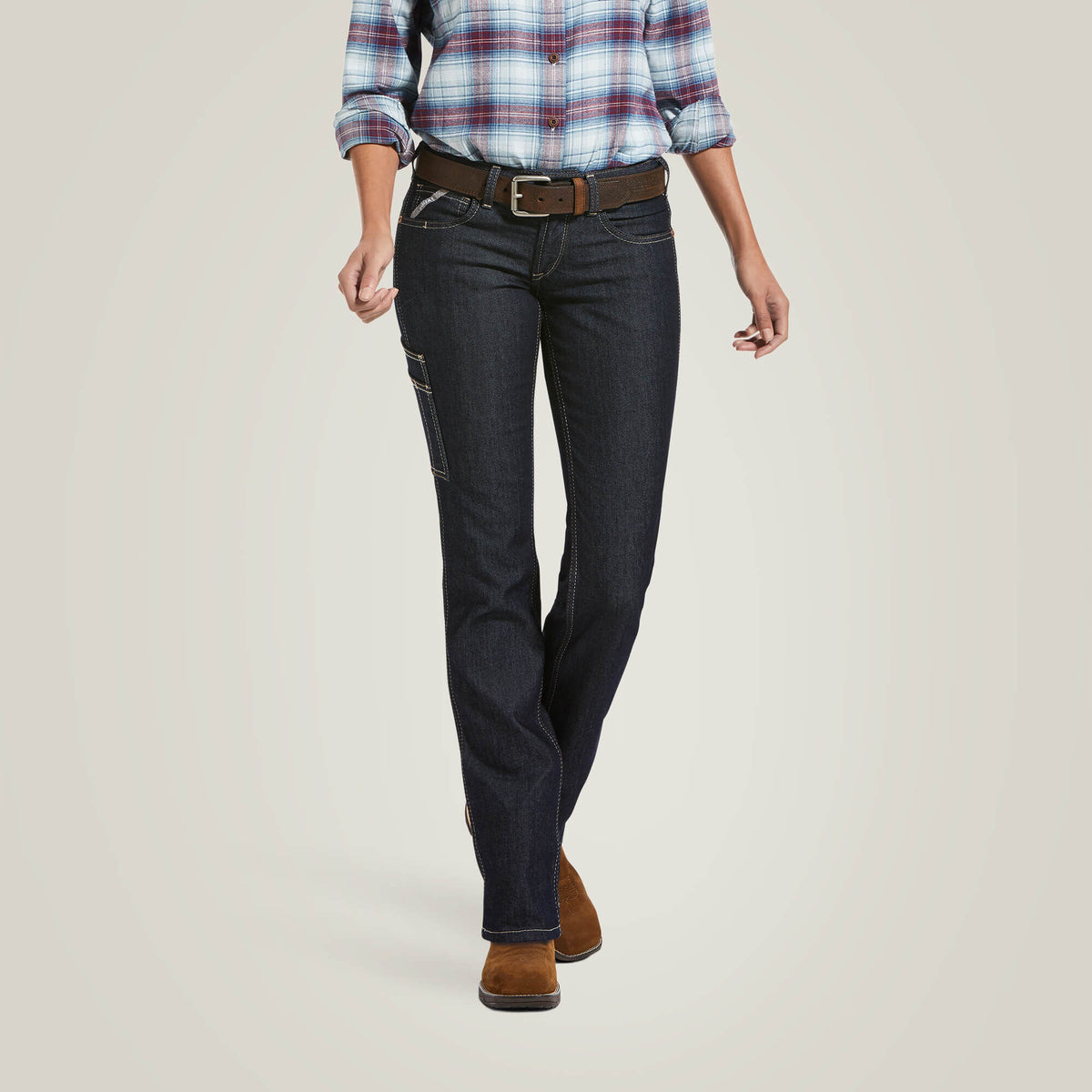 Ariat Women's Rebar DuraStretch Raven Straight Leg Jean