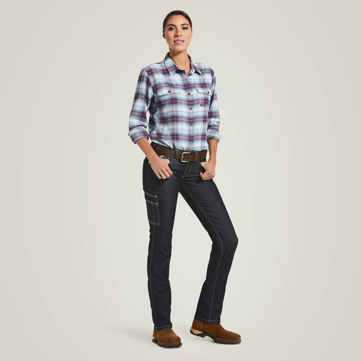 Ariat Women's Rebar DuraStretch Raven Straight Leg Jean