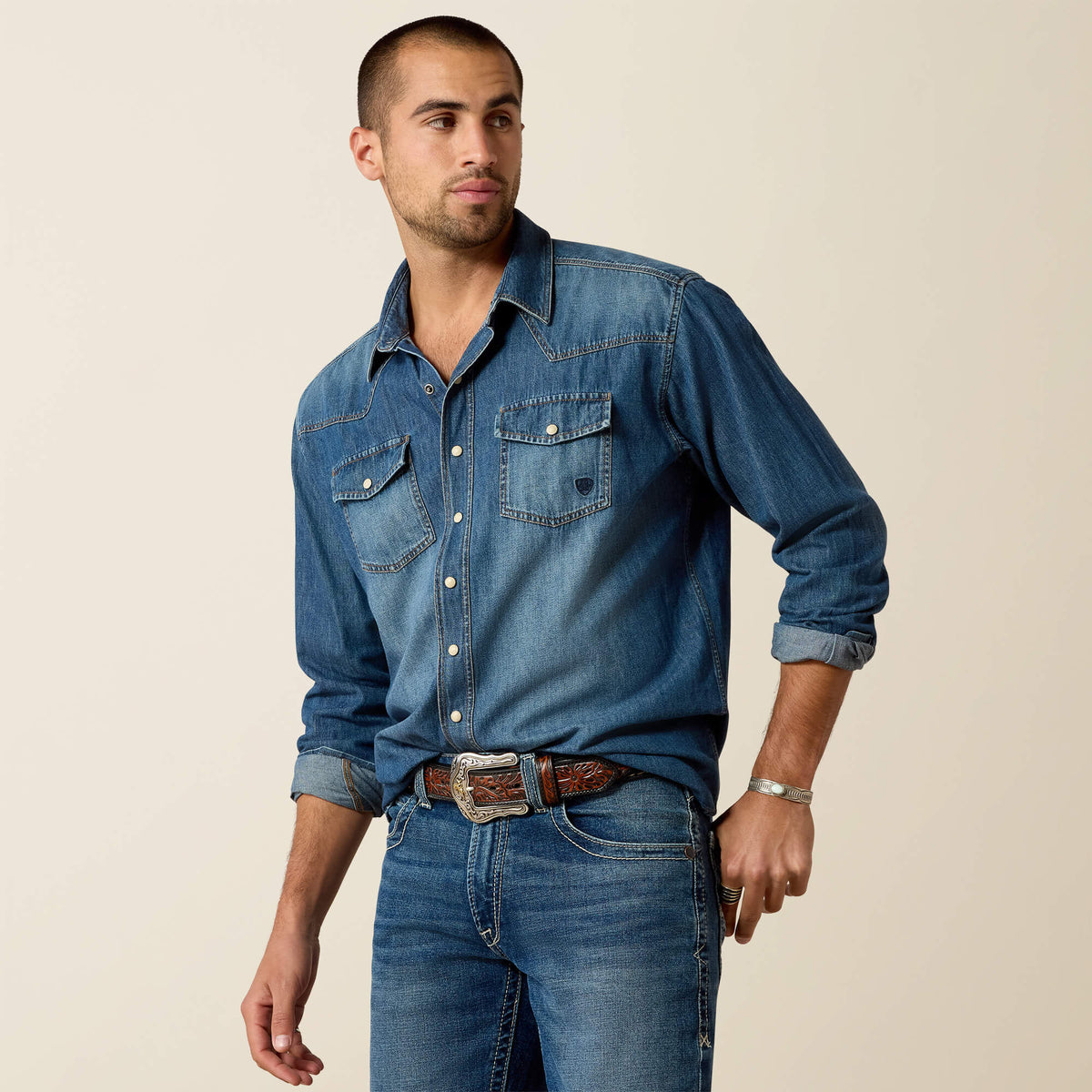 Ariat Men's Denim Retro Fit Shirt
