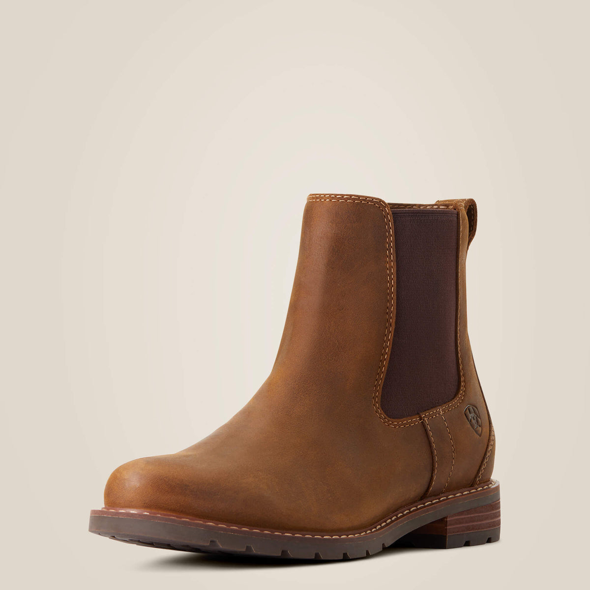 Ariat Women's Wexford Waterproof Chelsea Boot - Dark Brown - Weathered Brown