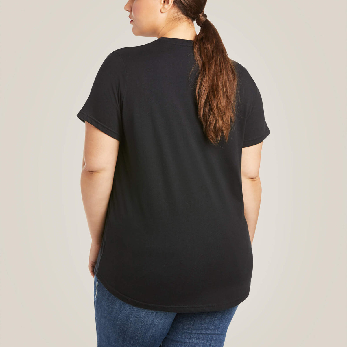 Ariat Women's Rebar Cotton Strong Logo Ss T-Shrt