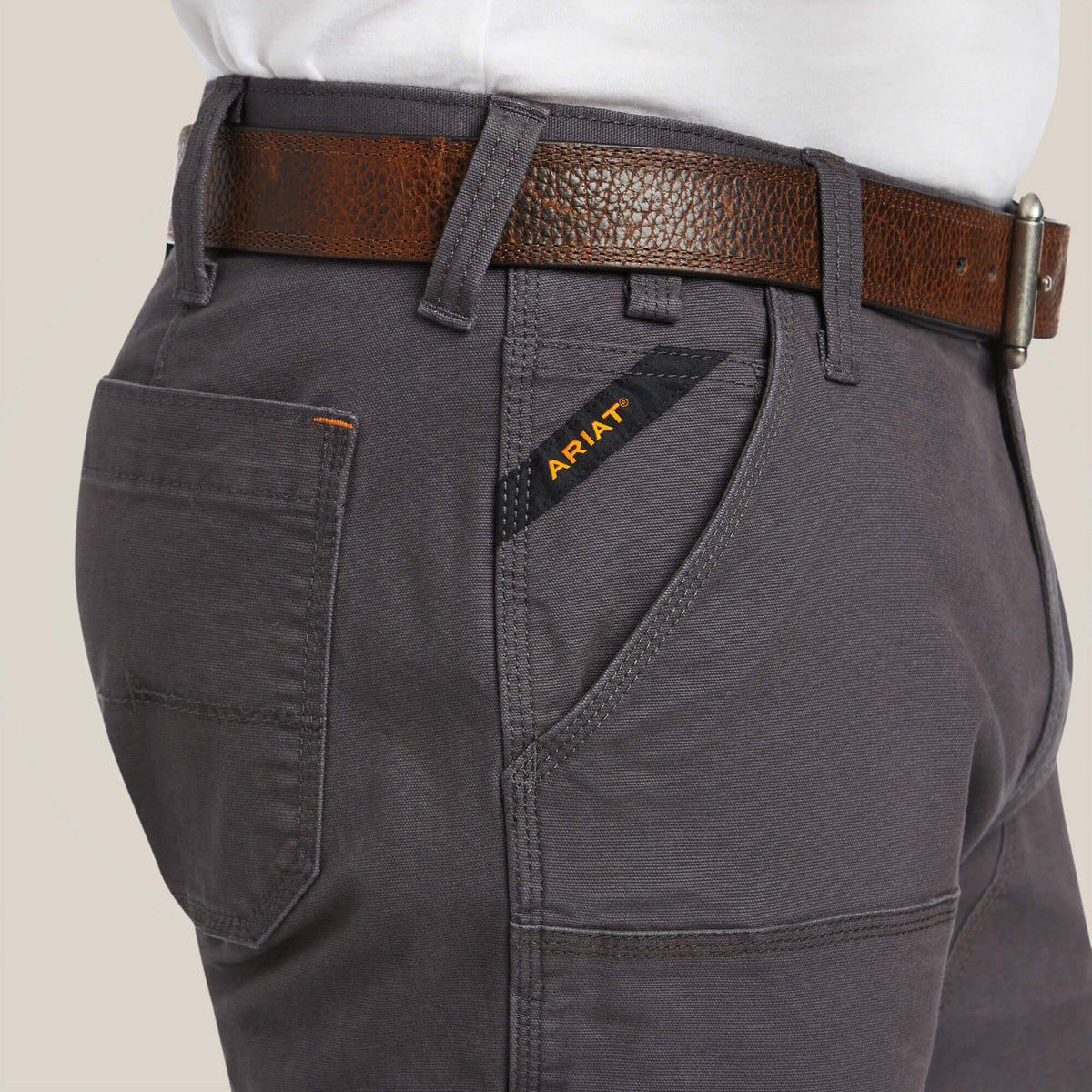 Ariat Men's Rebar M7 Slim DuraStretch Made Tough Double Front Straight Pant