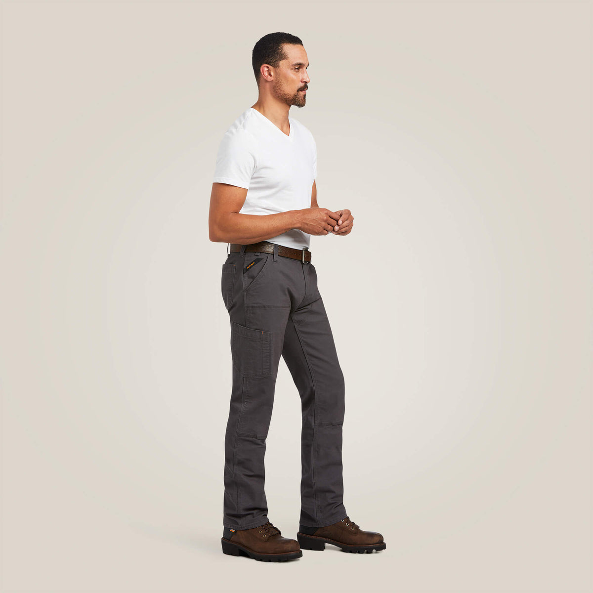 Ariat Men's Rebar M7 Slim DuraStretch Made Tough Double Front Straight Pant