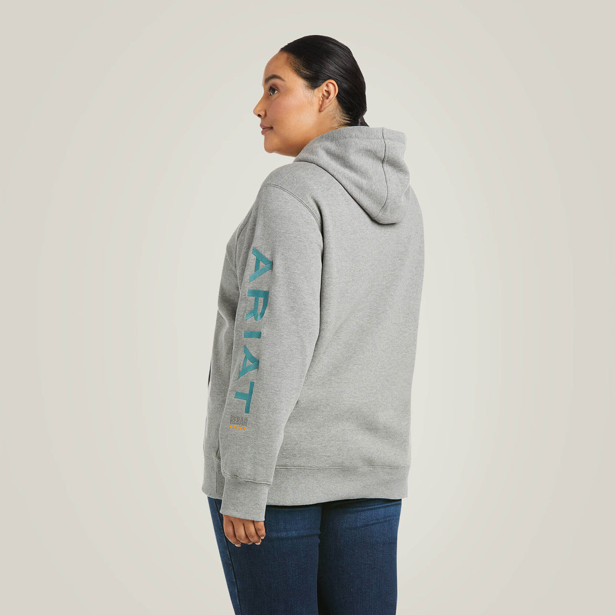 Ariat Women's Rebar Workman Graphic Hoodie - Heather Grey