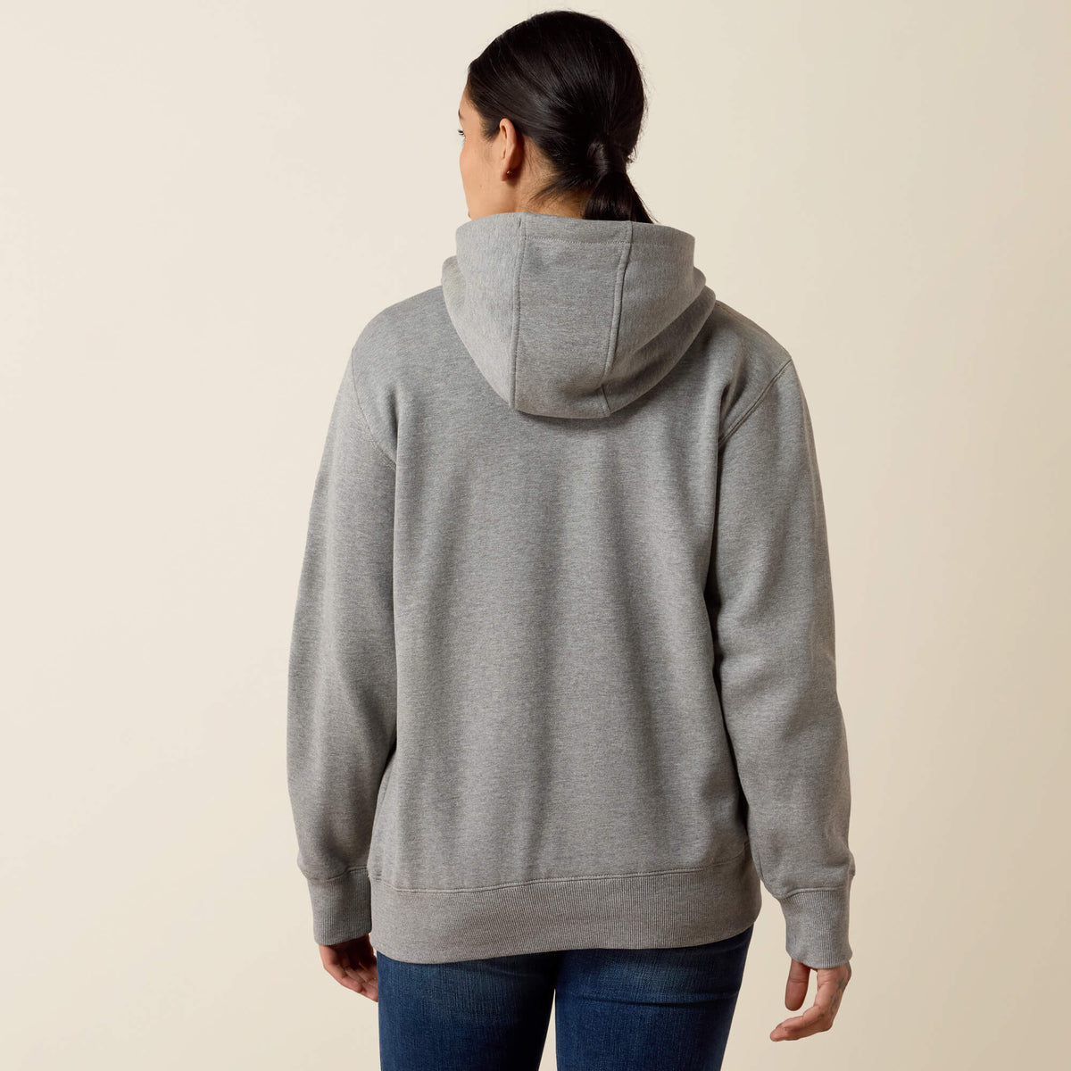 Ariat Women's Rebar Workman Graphic Hoodie - Heather Grey