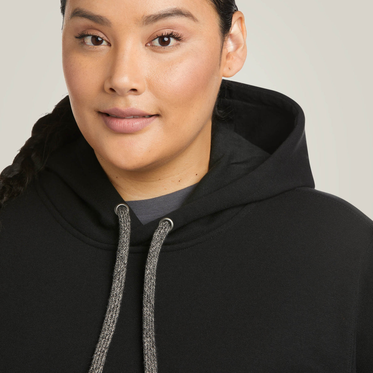 Ariat Women's Rebar Workman Graphic Hoodie - Black/Purple