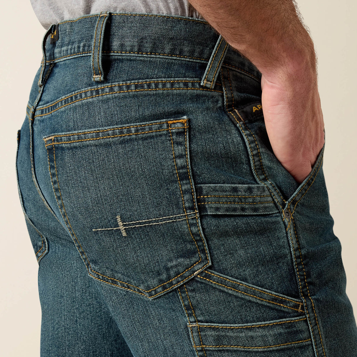 Ariat Men's Rebar M7 Slim DuraStretch Workhorse Straight Leg Jean