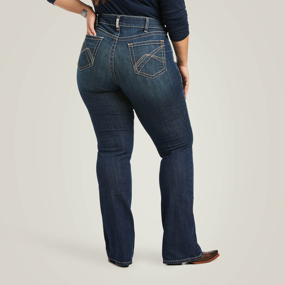 Ariat Women's R.E.A.L. Mid Rise Corinne Boot Cut Jean