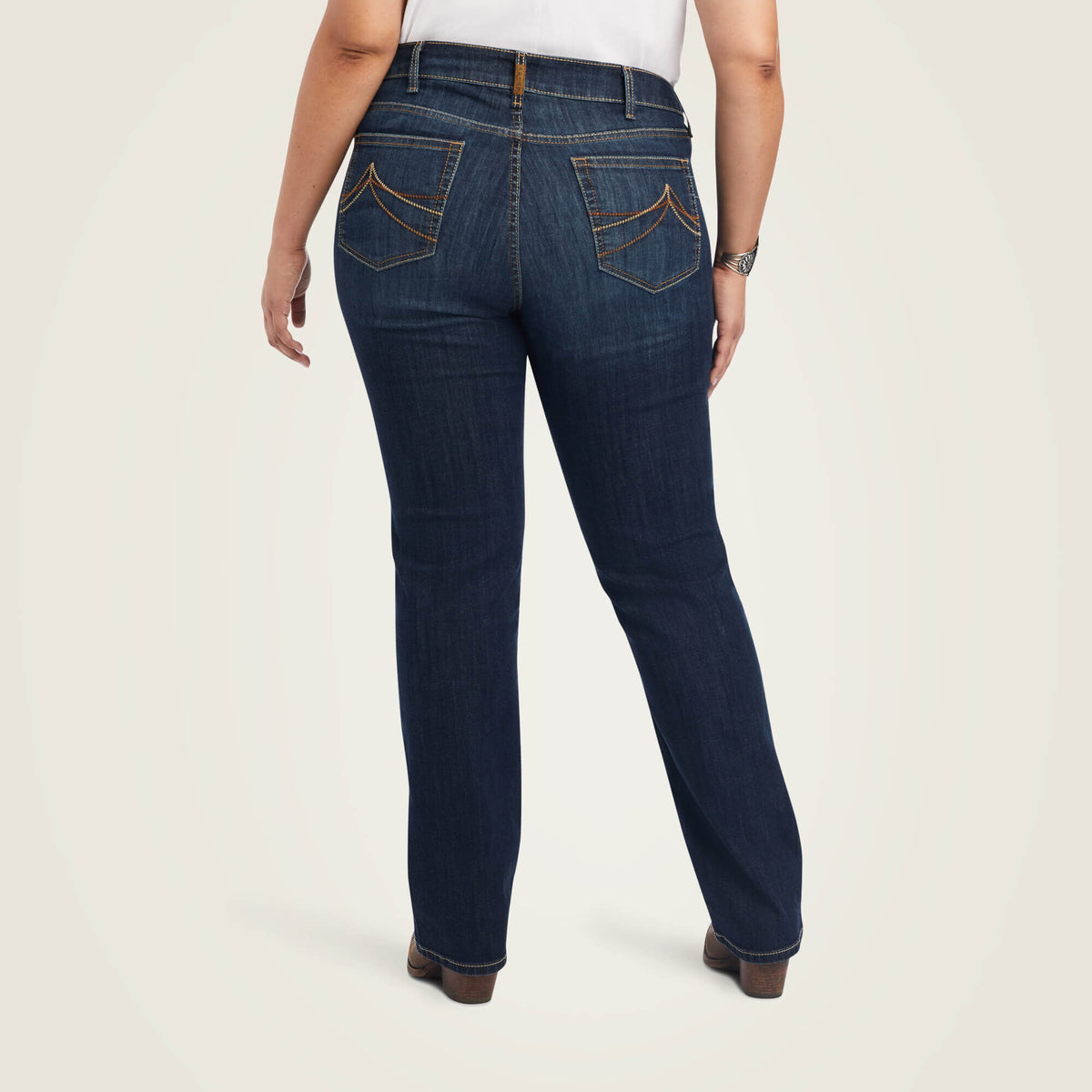 Ariat Women's R.E.A.L. Mid Rise Octavia Straight Jean