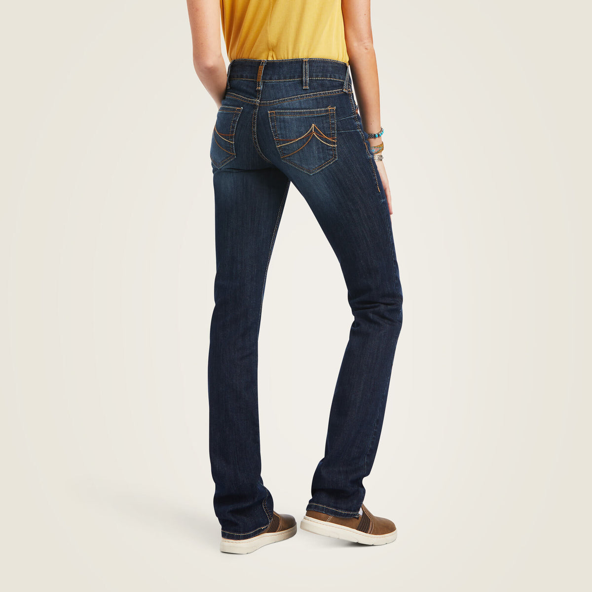 Ariat Women's R.E.A.L. Mid Rise Octavia Straight Jean