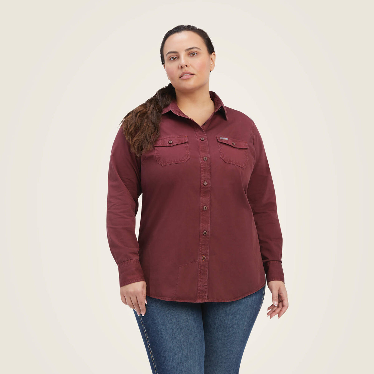 Ariat Women's Rebar Washed Twill Work Shirt