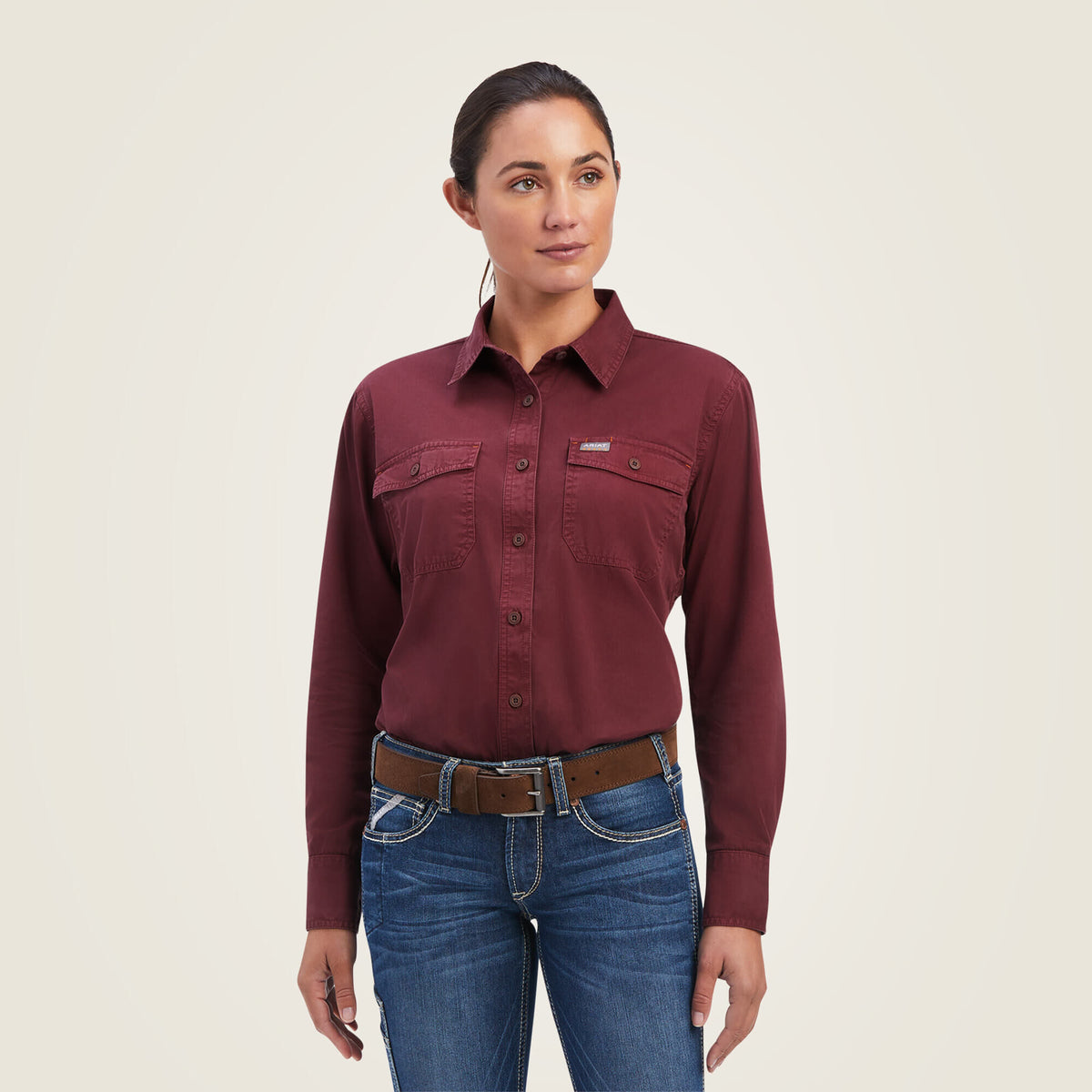 Ariat Women's Rebar Washed Twill Work Shirt