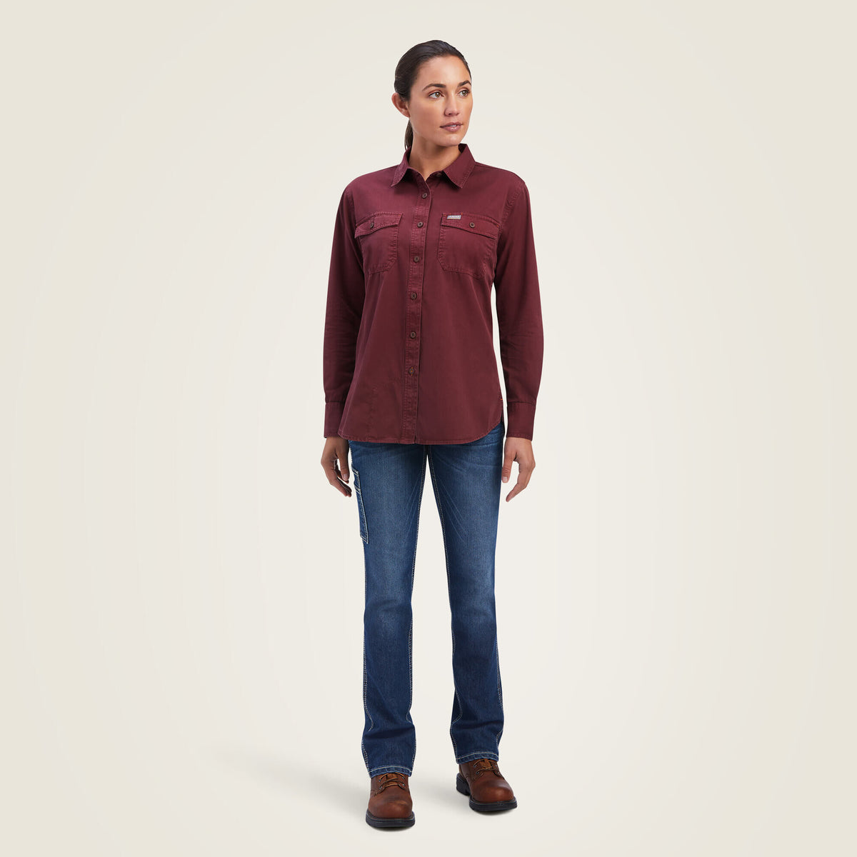 Ariat Women's Rebar Washed Twill Work Shirt