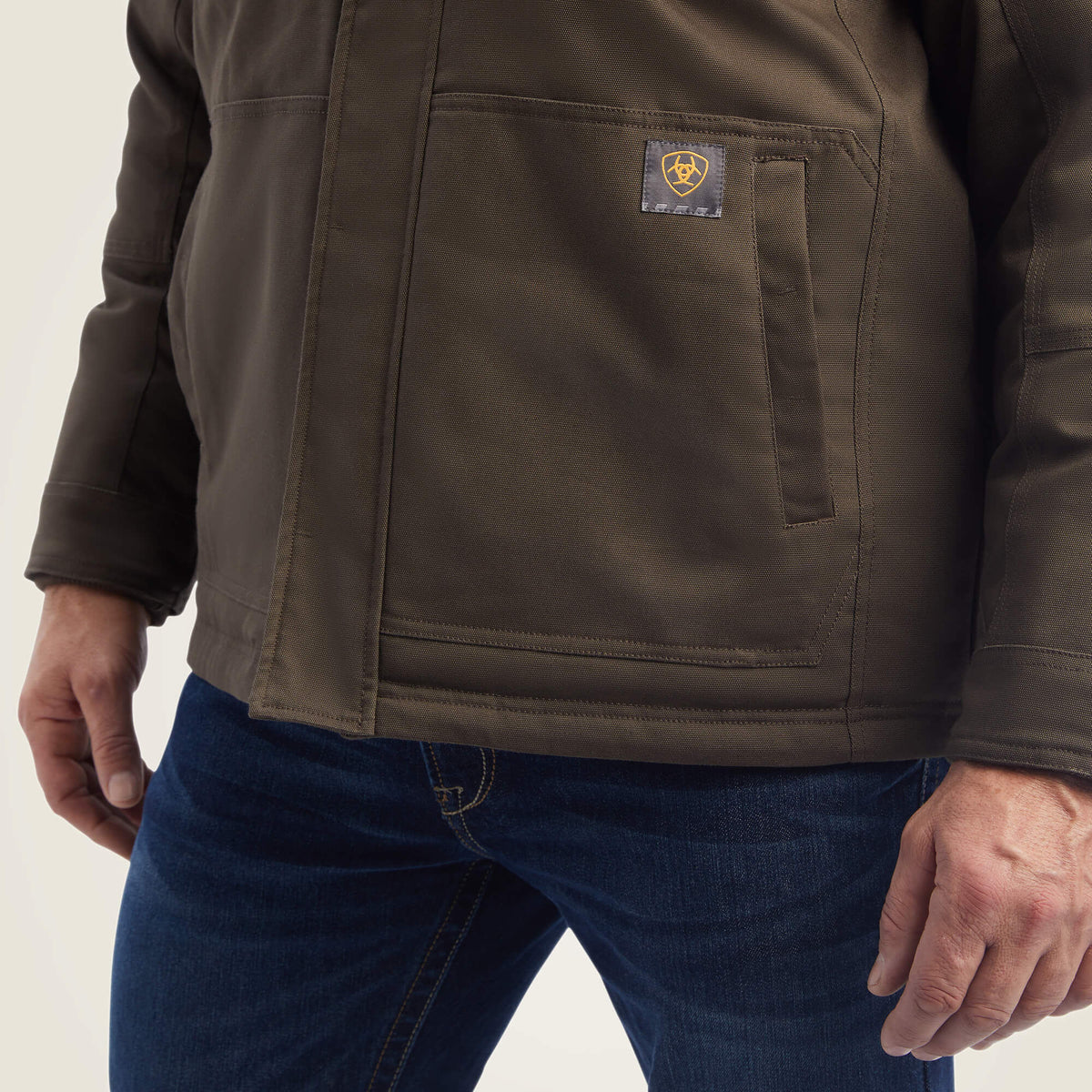 Ariat Men's Rebar DuraCanvas Sherpa-Lined Coat
