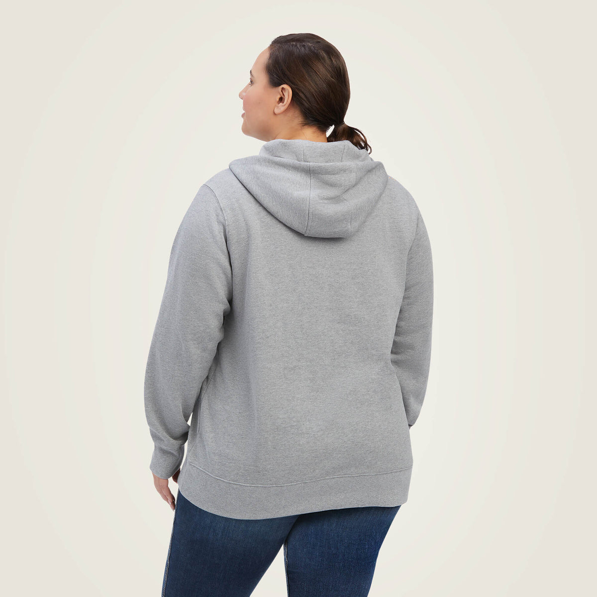 Ariat Women's Rebar Skill Set 1/2 Zip Hoodie - Heather Grey