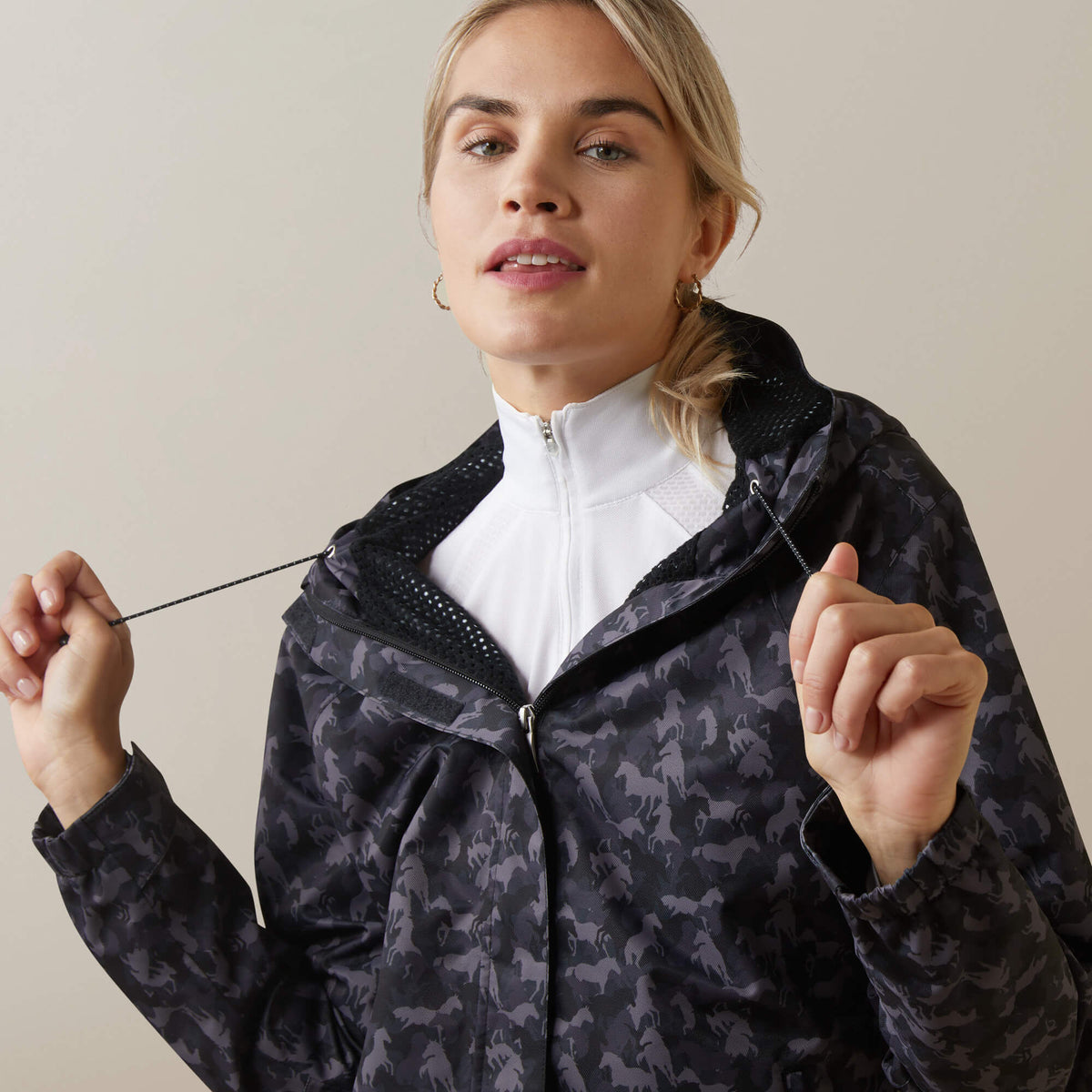 Ariat Women's Spectator Waterproof Jacket - Periscope Camo Horse