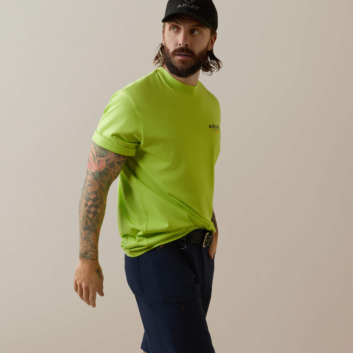 Ariat Men's Rebar Cotton Strong Logo T-Shirt