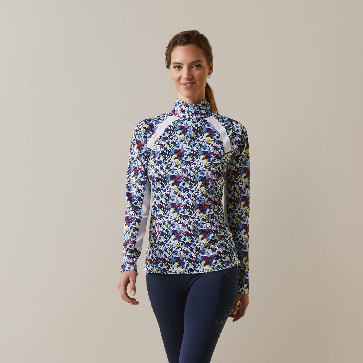Ariat Women's Sunstopper 2.0 1/4 Zip Baselayer