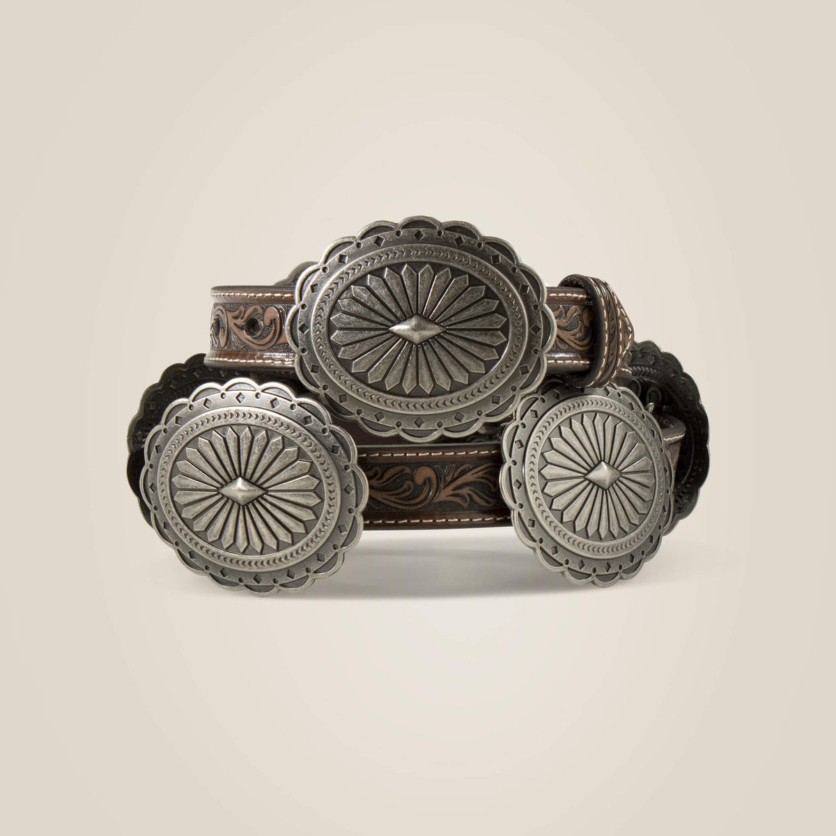 Ariat Women's Oval concho diamond belt