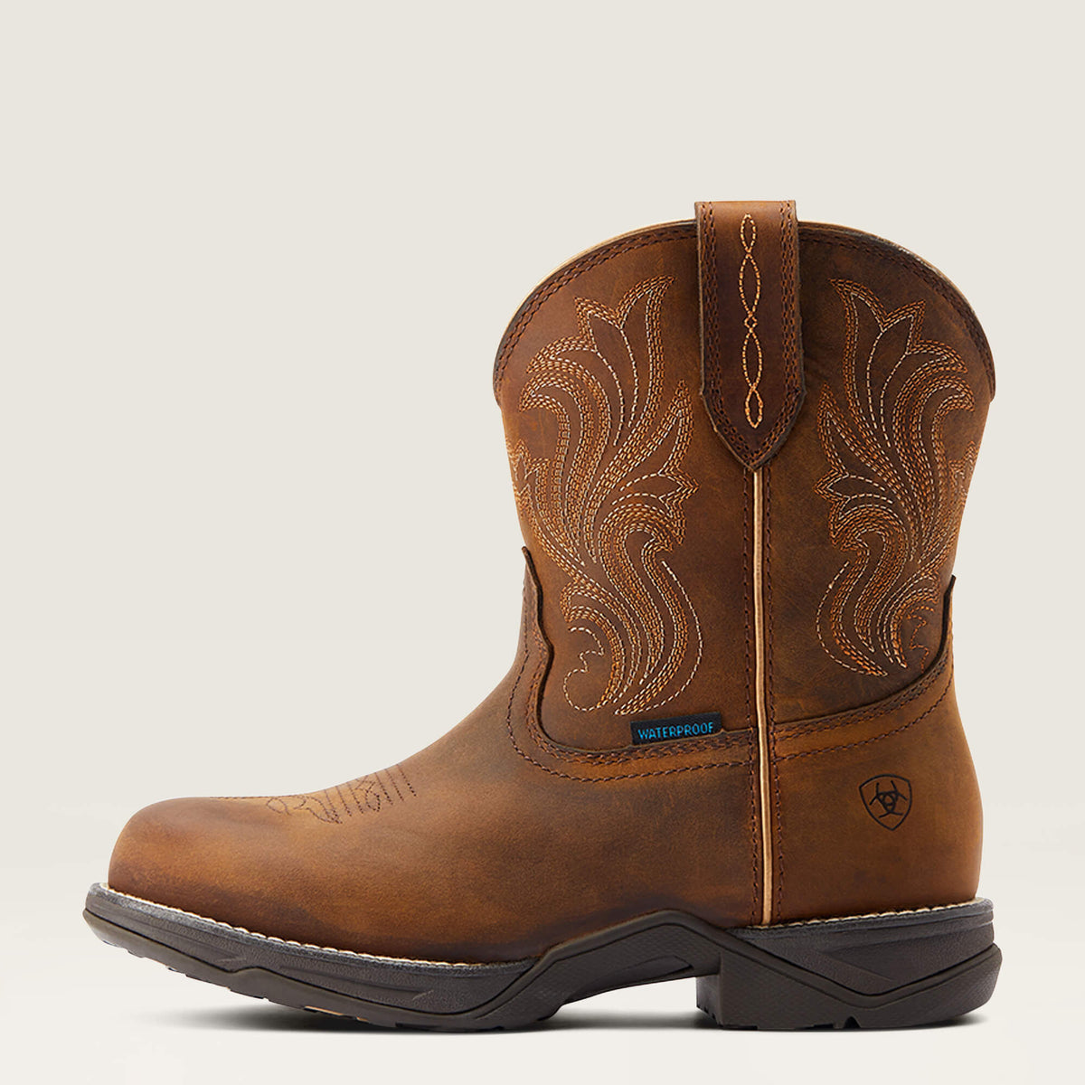 Ariat Women's Anthem Round Toe Shortie Waterproof Western Boot