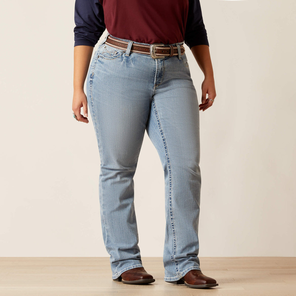Ariat Women's R.E.A.L. Mid Rise Kehlani Boot Cut Jean