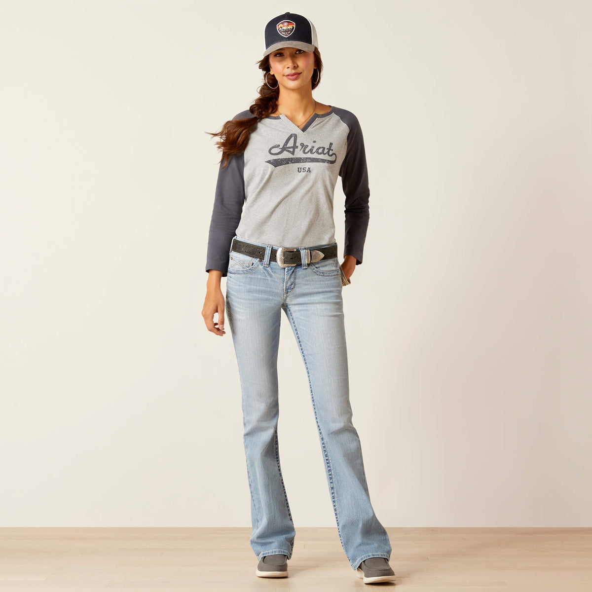 Ariat Women's R.E.A.L. Mid Rise Kehlani Boot Cut Jean