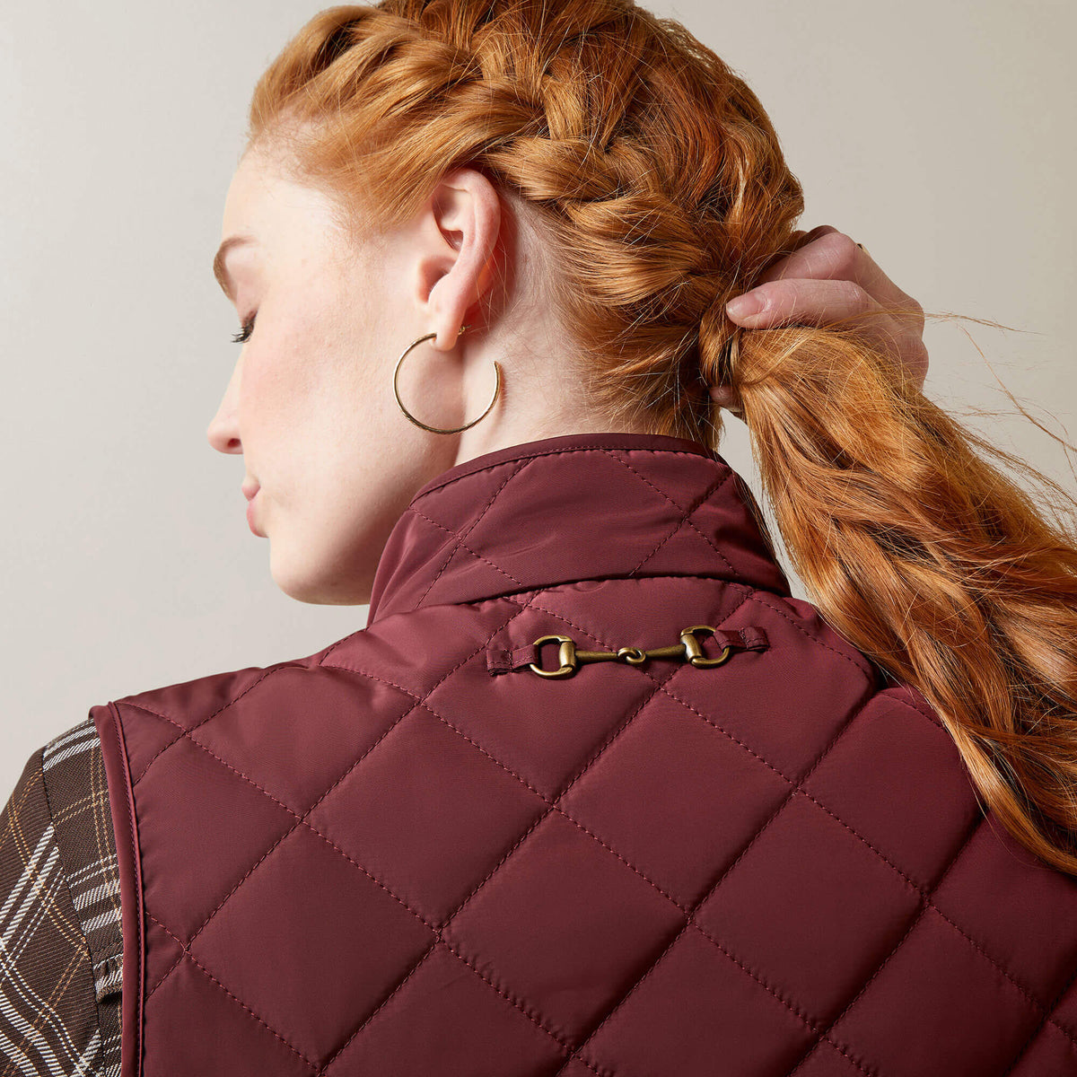 Ariat Women's Woodside Vest - Navy - Tawny Port