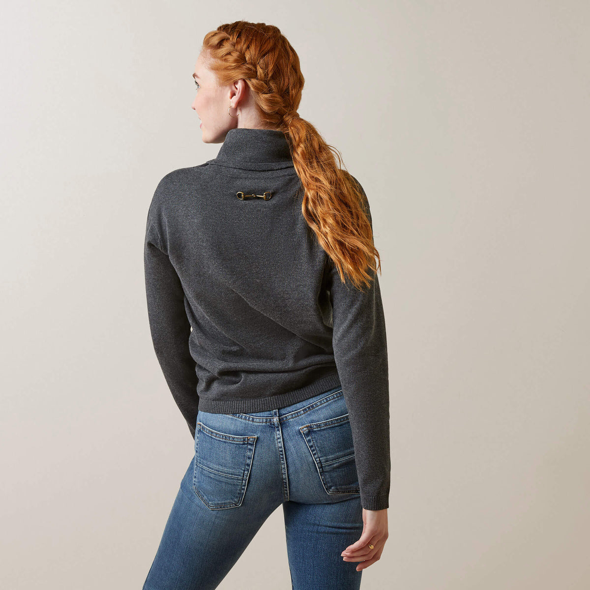 Ariat Women's Lexi Sweater - Navy - Charcoal