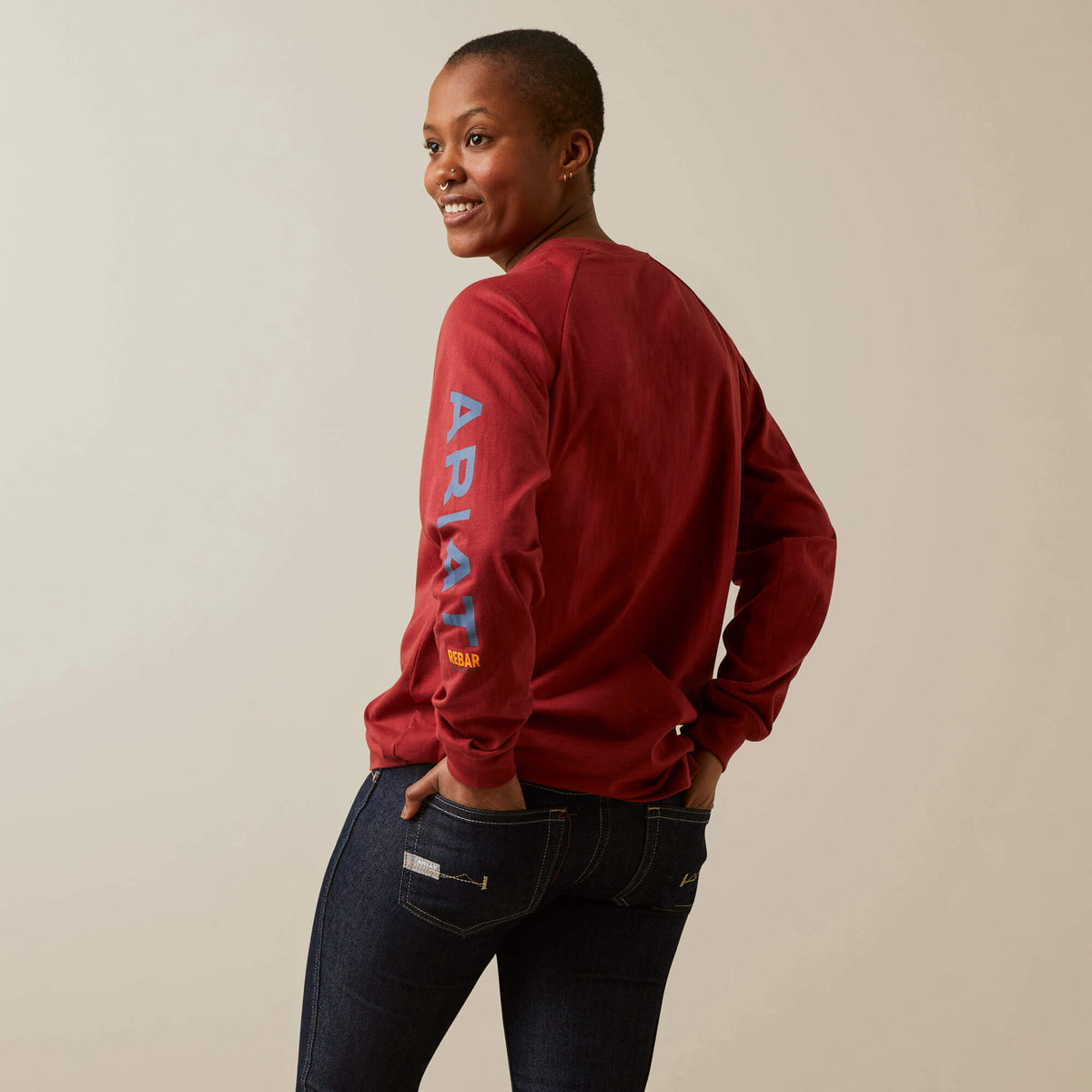 Ariat Women's Rebar Cotton Strong Logo Graphic
