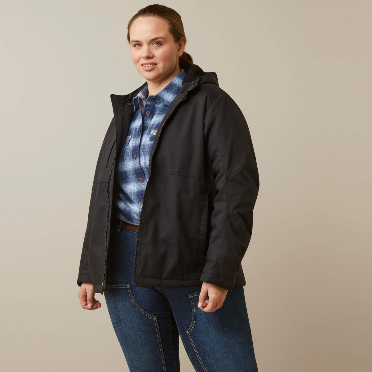 Ariat Women's Rebar DuraCanvas Insulated Jacket - Wren - Black