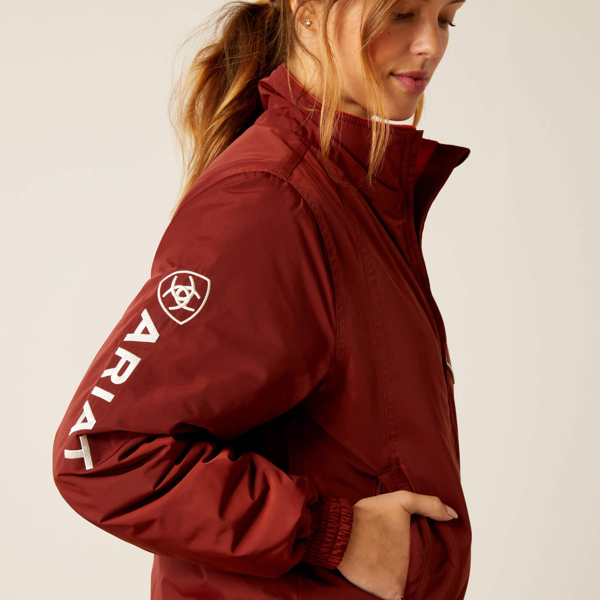 Ariat Women's Stable Insulated Jacket - Black - Fired Brick