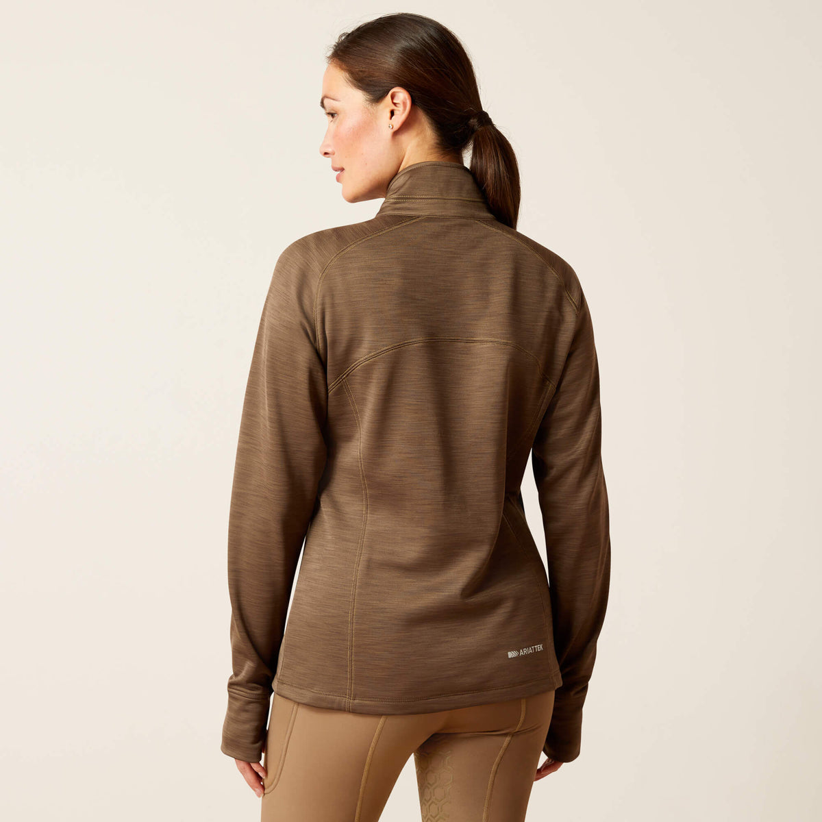 Ariat Women's Tek Team 1/2 Zip Sweatshirt - Navy Heather - Canteen