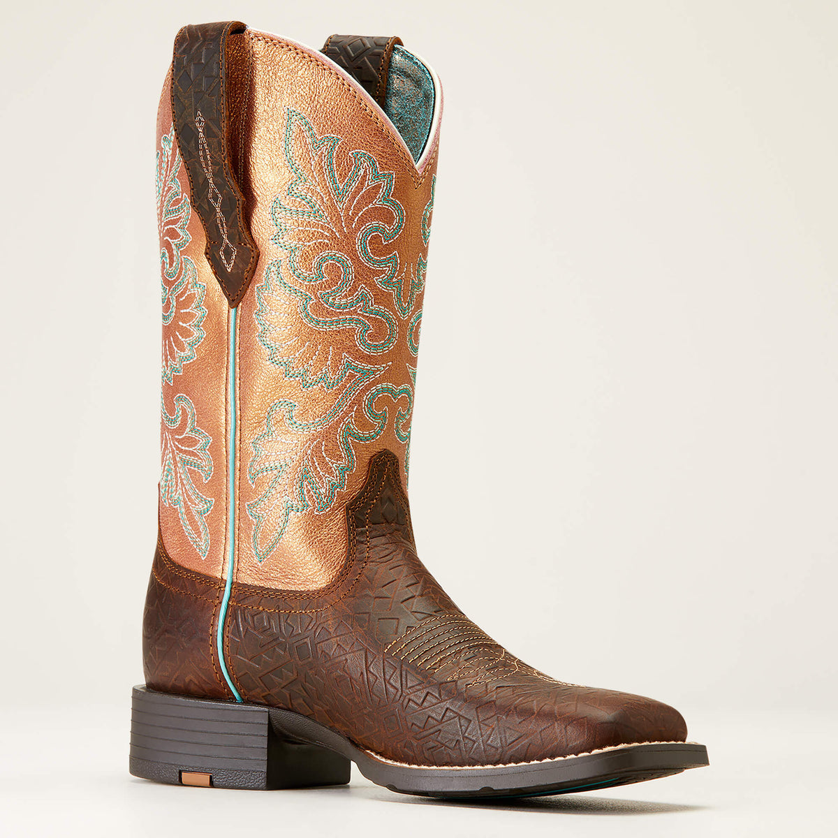 Ariat Women's Round Up StretchFit Wide Square Toe Western Boot