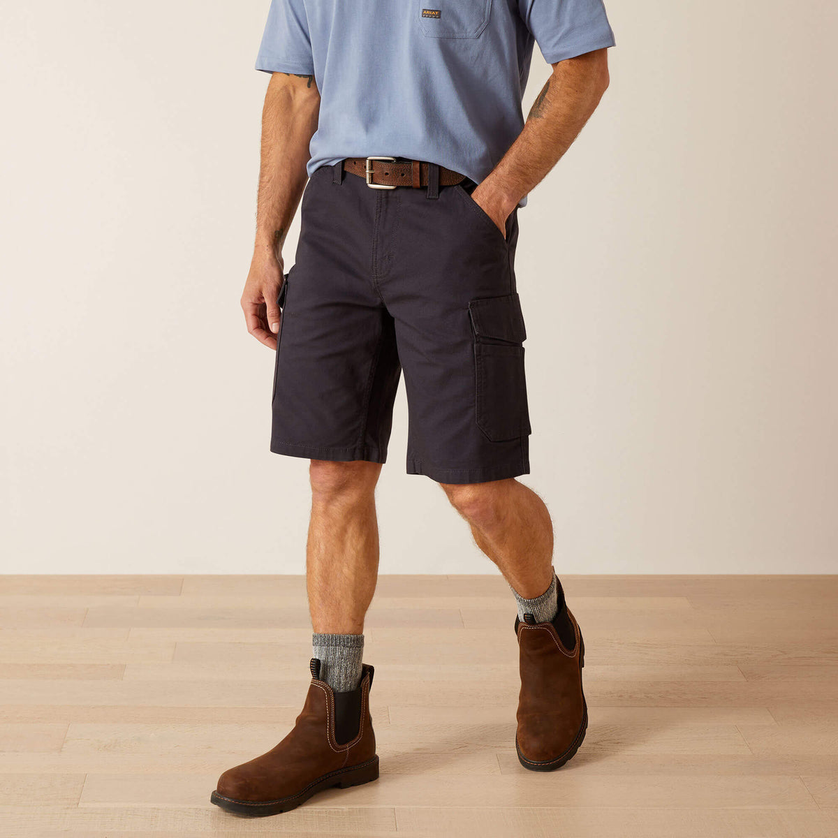 Ariat Men's Rebar DuraStretch Made Tough Cargo 11" Short