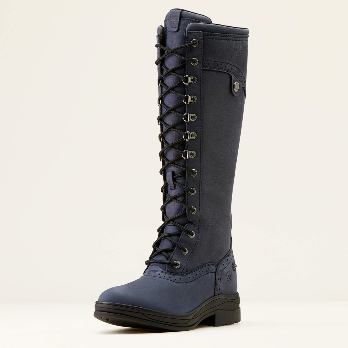 Ariat Women's Wythburn Tall Waterproof Boot - Dark Brown - Navy