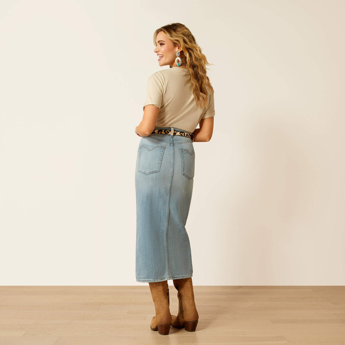 Ariat Women's Denim Midi Skirt