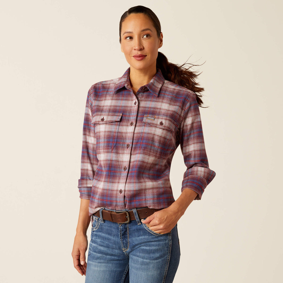 Ariat Women's Rebar Flannel DuraStretch Work Shirt