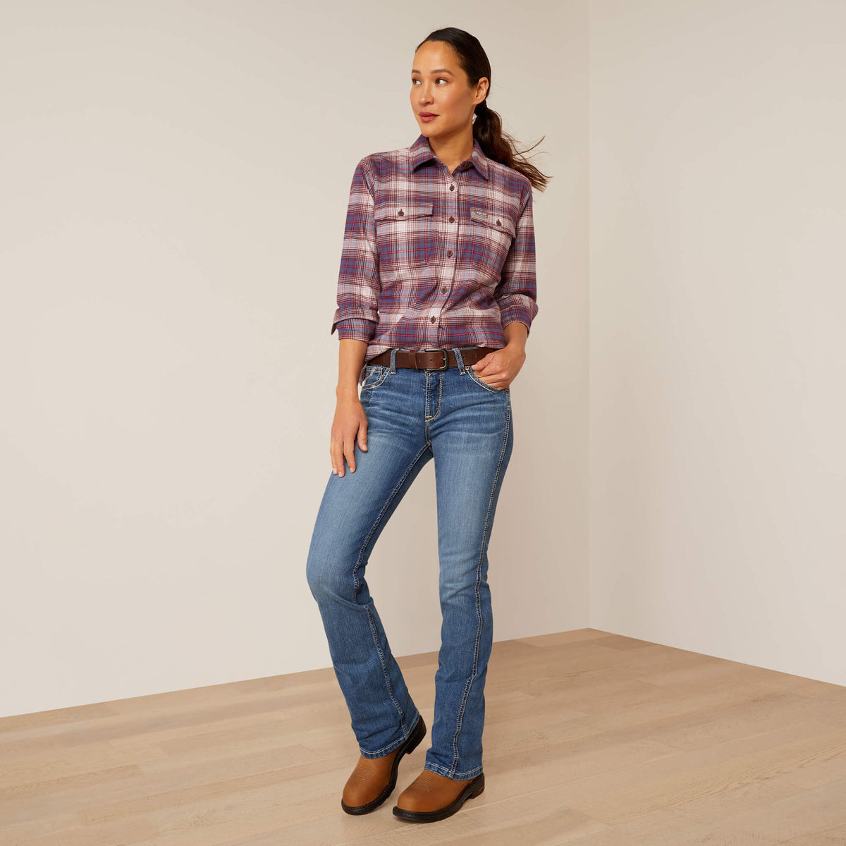 Ariat Women's Rebar Flannel DuraStretch Work Shirt
