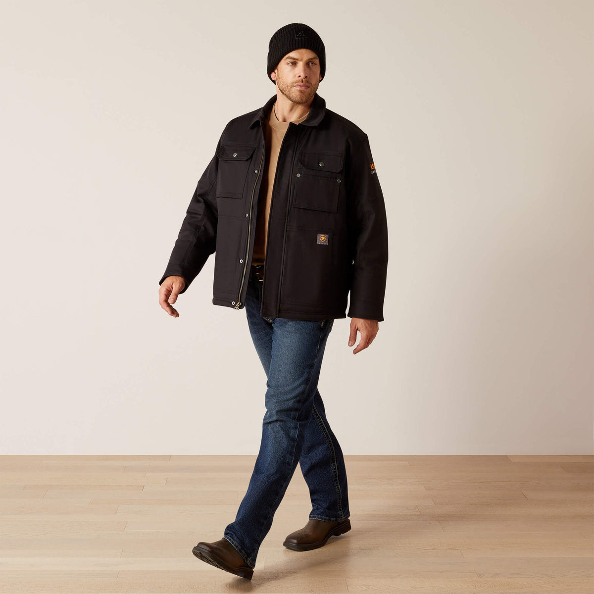 Ariat Men's Rebar DuraCanvas Sherpa-Lined Coat
