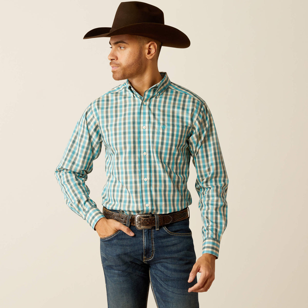 Ariat Men's Wrinkle Free Gordie Fitted Shirt