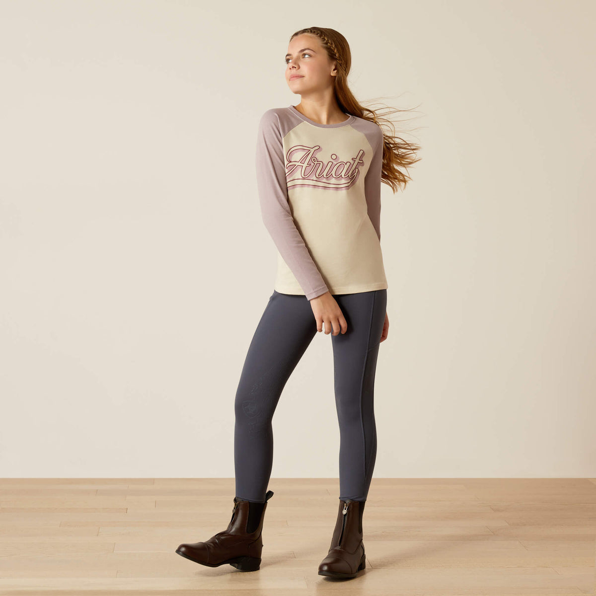 Ariat Kids' Pony Script Baseball T-Shirt
