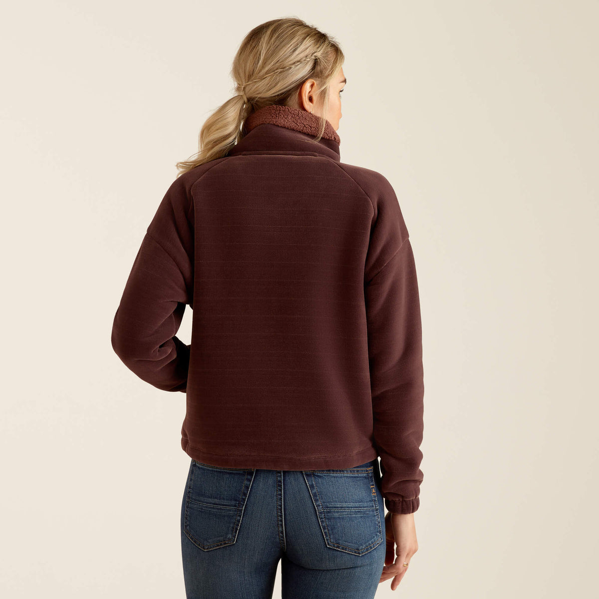 Ariat Women's Lafayette Ful Zip Sweatshirt - Marron