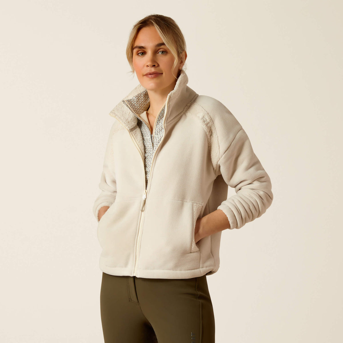 Ariat Women's Lafayette Ful Zip Sweatshirt - Summer Sand
